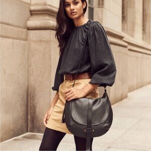 Brave Darya Pebbled Leather Hobo Bag